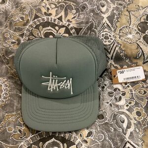 Stussy Trucker Hat in Green